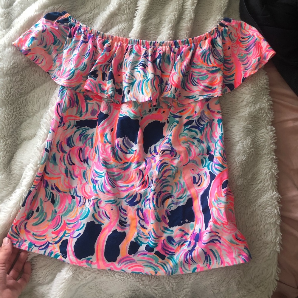 Lily Pulitzer off the shoulder top